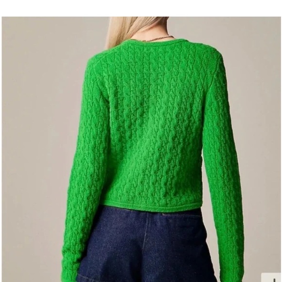 J. Crew Vibrant Green Cardigan - Picture 3 of 15